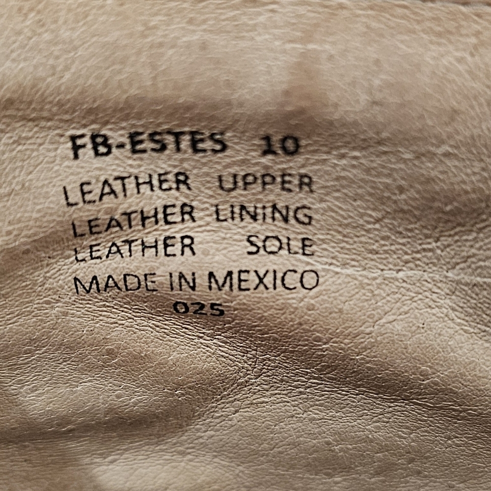 Freebird Estes Brown Leather Buckle Detail Sz 10 OG EUC - Picture 6 of 7